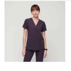 Figs Tall Skinny Yola Scrub Pants & Shadow Casma 3-Pocket Scrub Top